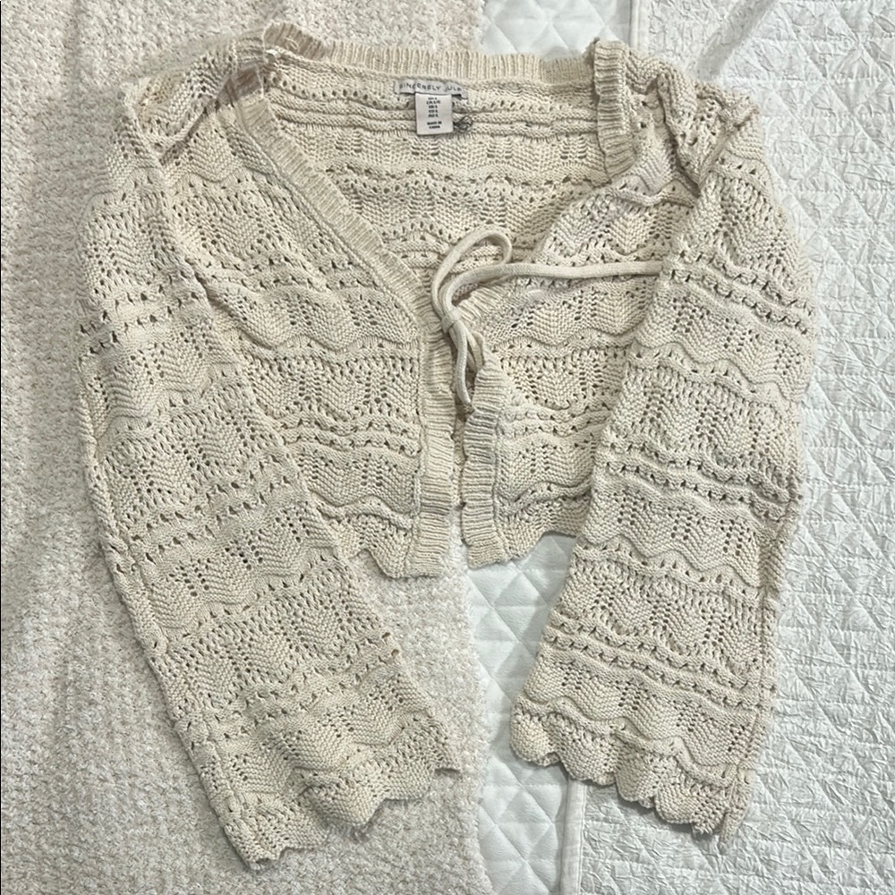 Sincerely Jules Cream Knit Cardigan